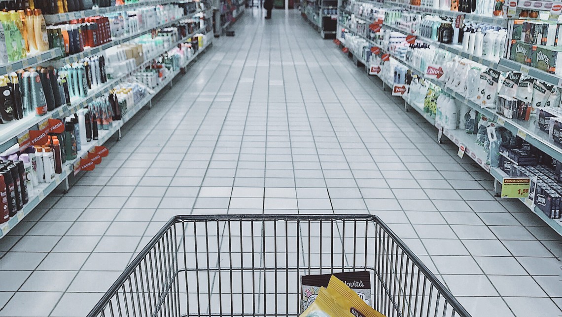 Grocery Cart With Item 1005638