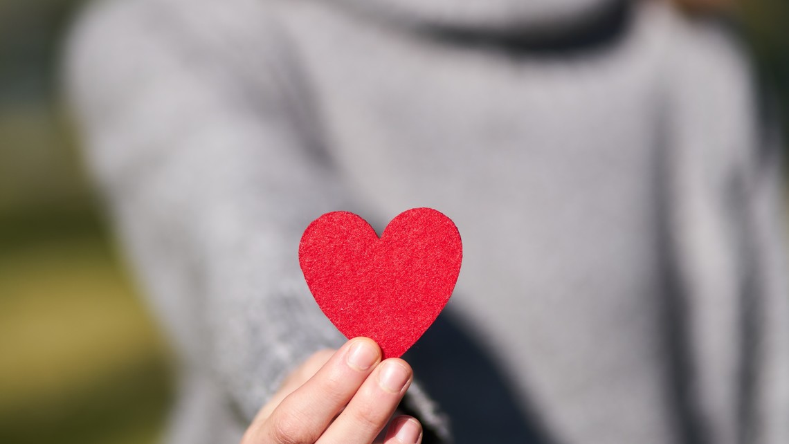 Macro Shot Of Heart Shaped Cut Out 1820511